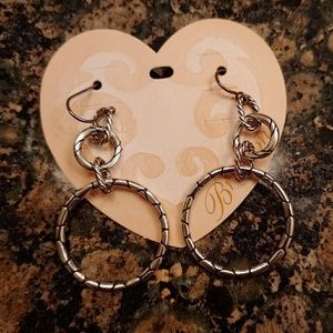 Brighton silver hoop earrings